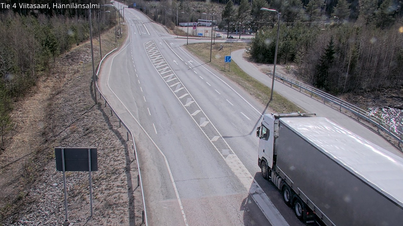 Weather Camera Image Väg 4 Viitasaari Hännilänsalmi, Viitasaari, Keski-Suomi