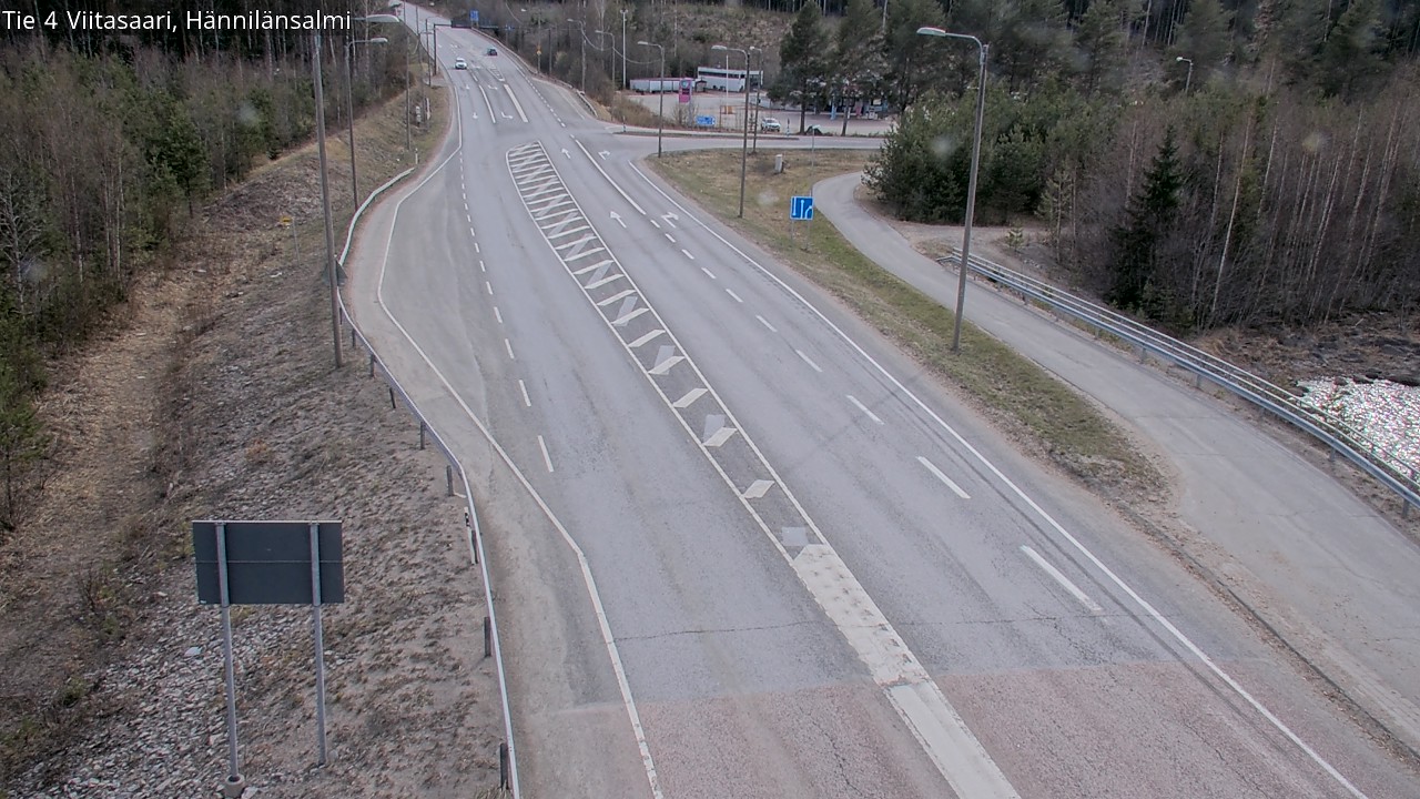 Weather Camera Image Väg 4 Viitasaari Hännilänsalmi, Viitasaari, Keski-Suomi