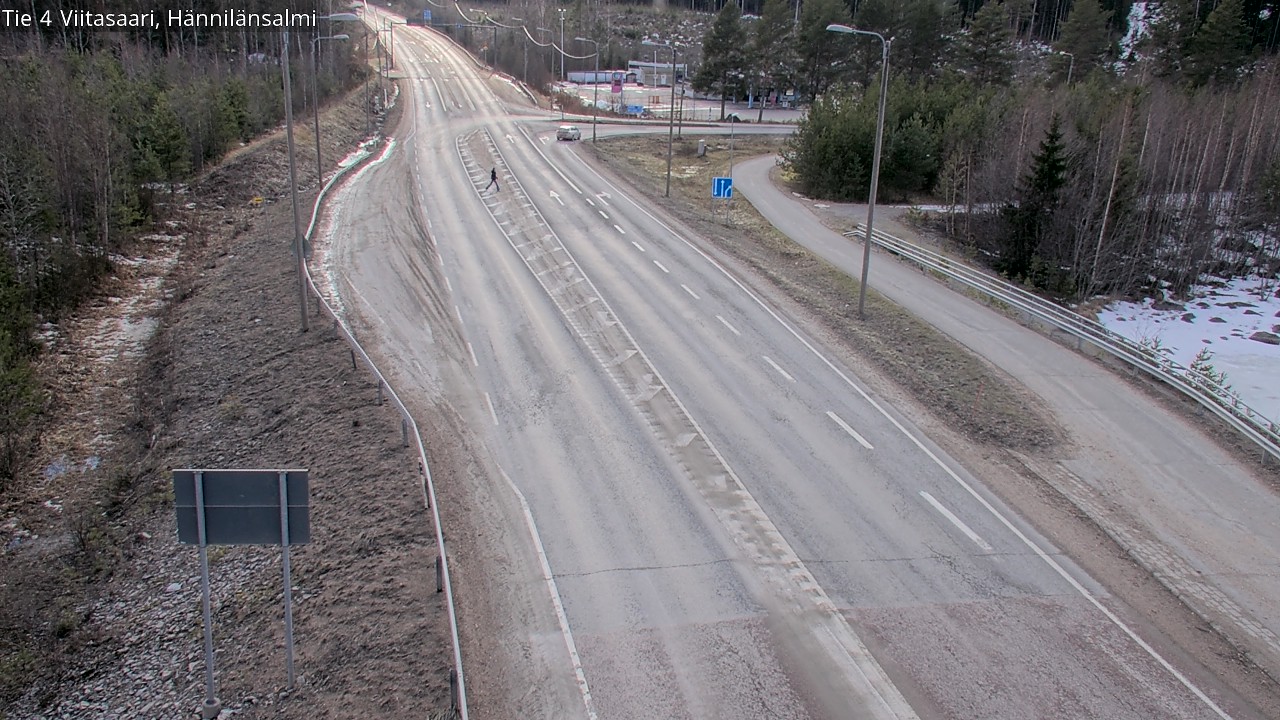 Weather Camera Image Väg 4 Viitasaari Hännilänsalmi, Viitasaari, Keski-Suomi