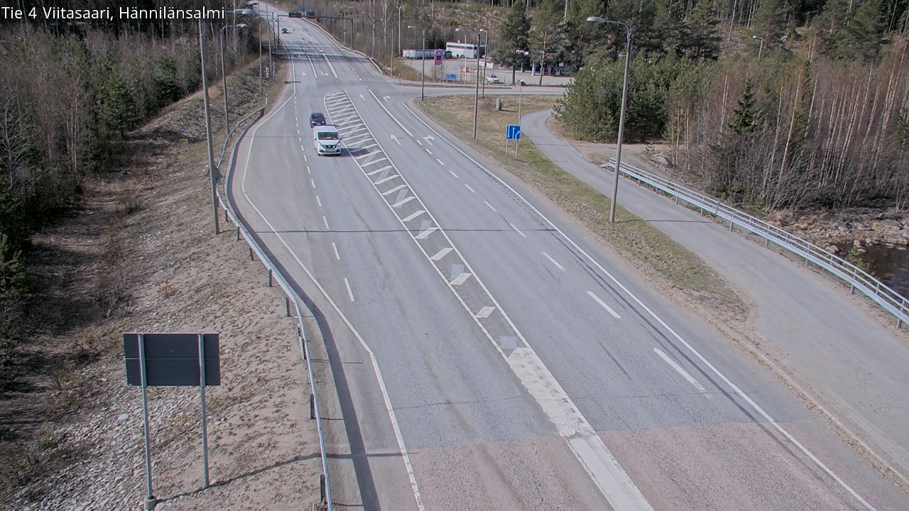 Weather Camera Image Väg 4 Viitasaari Hännilänsalmi, Viitasaari, Keski-Suomi