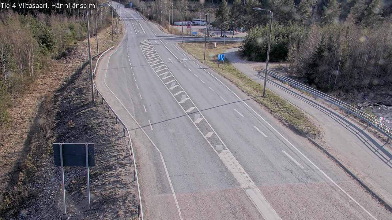 Weather Camera Image Väg 4 Viitasaari Hännilänsalmi, Viitasaari, Keski-Suomi