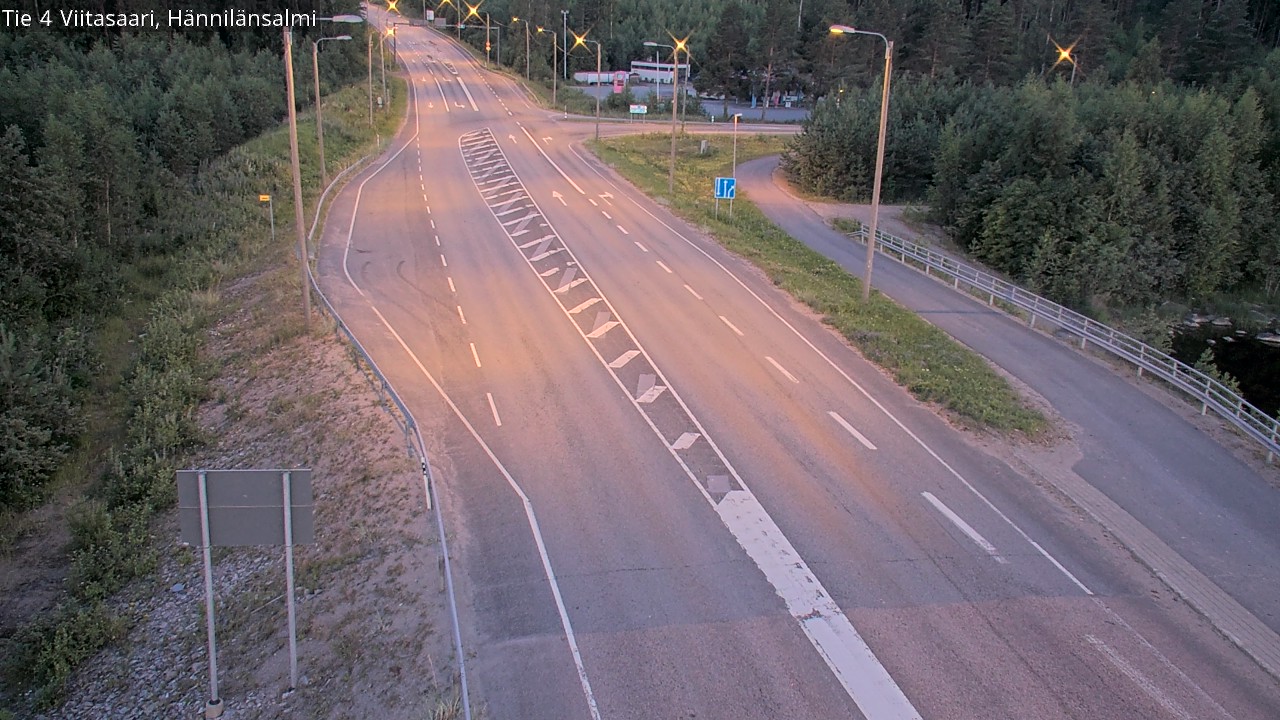 Weather Camera Image Väg 4 Viitasaari Hännilänsalmi, Viitasaari, Keski-Suomi