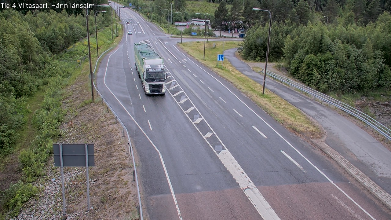 Weather Camera Image Väg 4 Viitasaari Hännilänsalmi, Viitasaari, Keski-Suomi