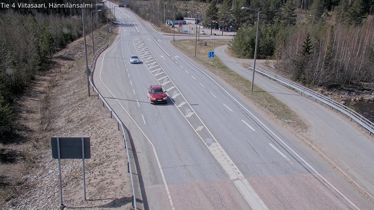 Weather Camera Image Väg 4 Viitasaari Hännilänsalmi, Viitasaari, Keski-Suomi