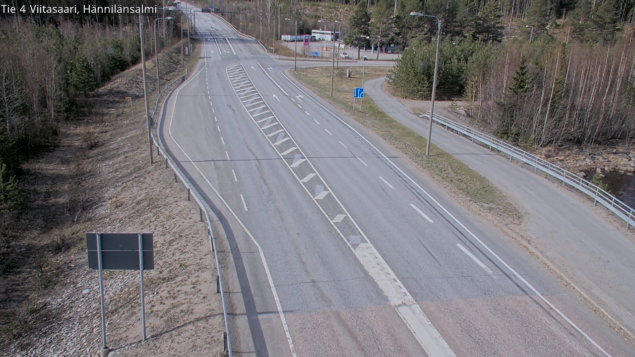 Weather Camera Image Väg 4 Viitasaari Hännilänsalmi, Viitasaari, Keski-Suomi