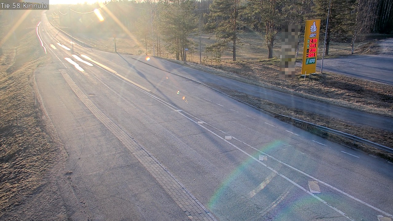 Weather Camera Image Väg 58 Kinnula, Kinnula, Keski-Suomi