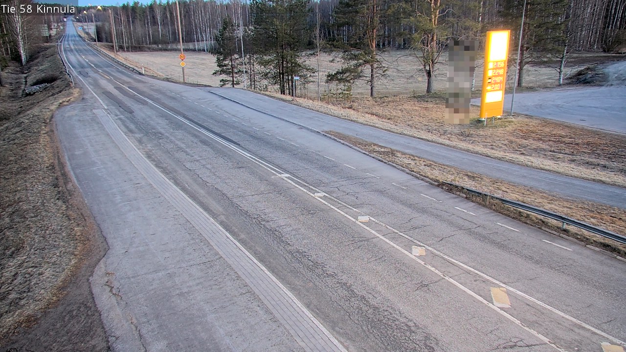 Weather Camera Image Väg 58 Kinnula, Kinnula, Keski-Suomi