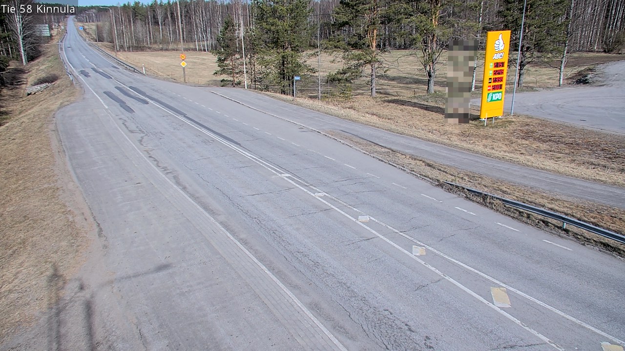 Weather Camera Image Väg 58 Kinnula, Kinnula, Keski-Suomi