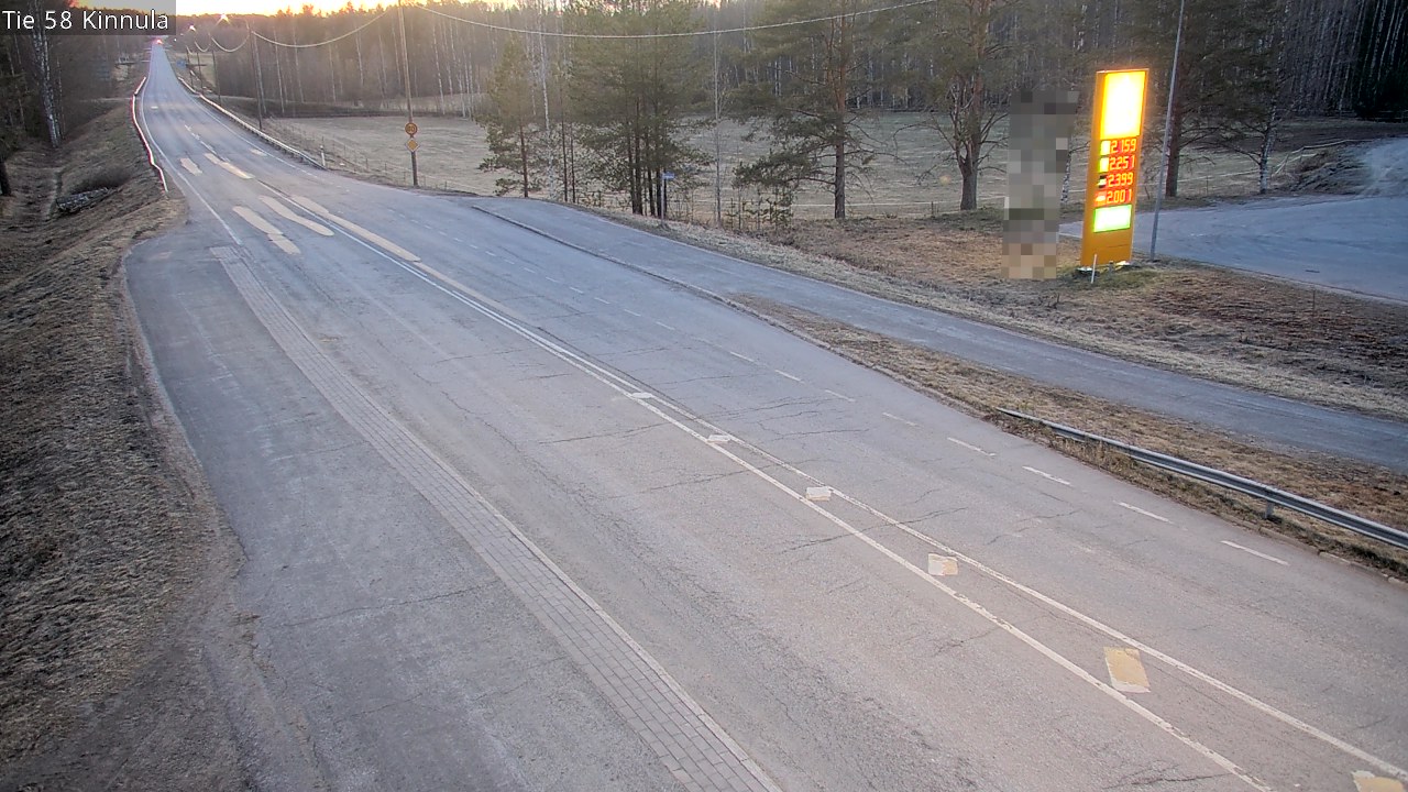 Weather Camera Image Väg 58 Kinnula, Kinnula, Keski-Suomi