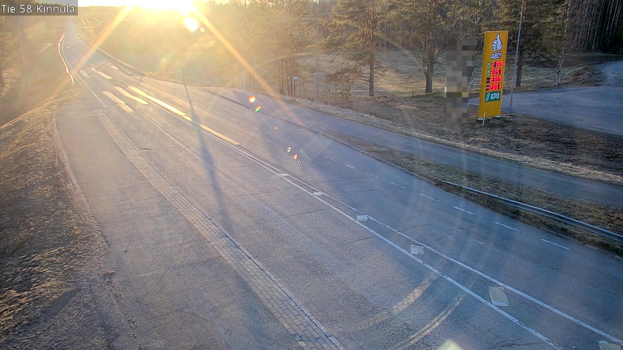 Weather Camera Image Väg 58 Kinnula, Kinnula, Keski-Suomi