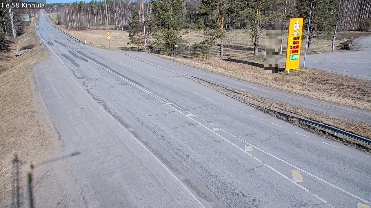 Weather Camera Image Väg 58 Kinnula, Kinnula, Keski-Suomi