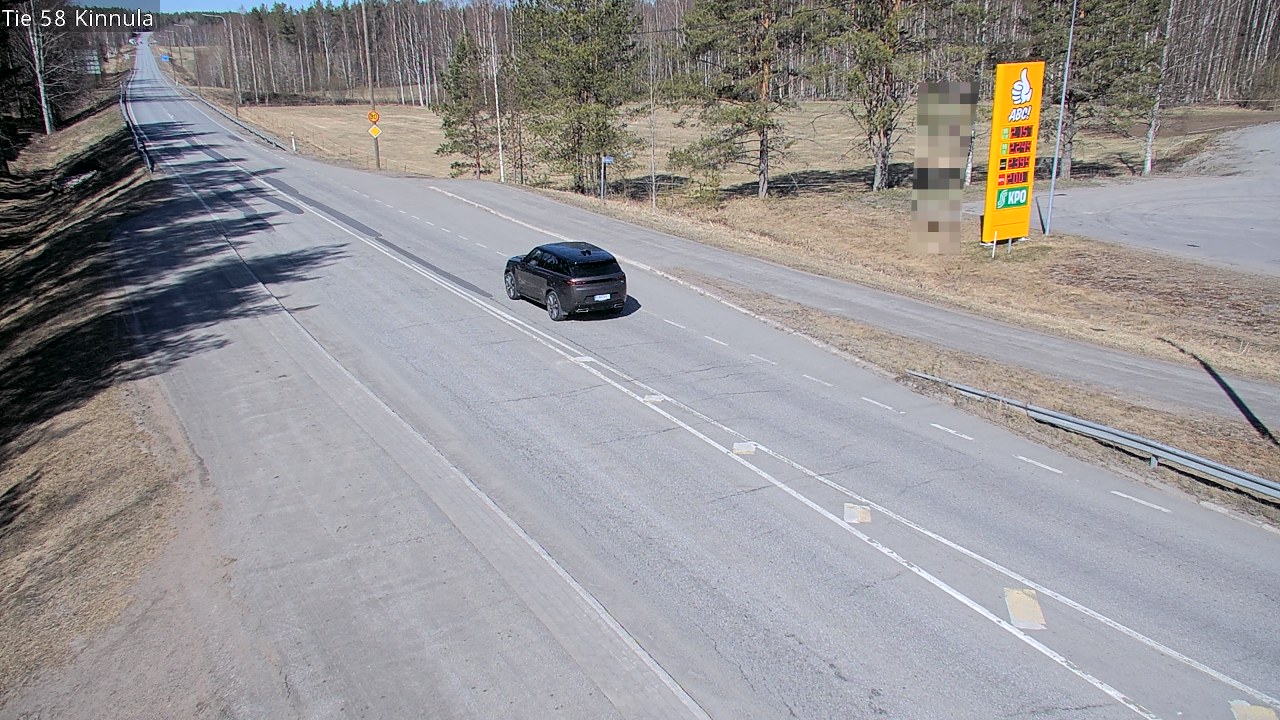 Weather Camera Image Väg 58 Kinnula, Kinnula, Keski-Suomi