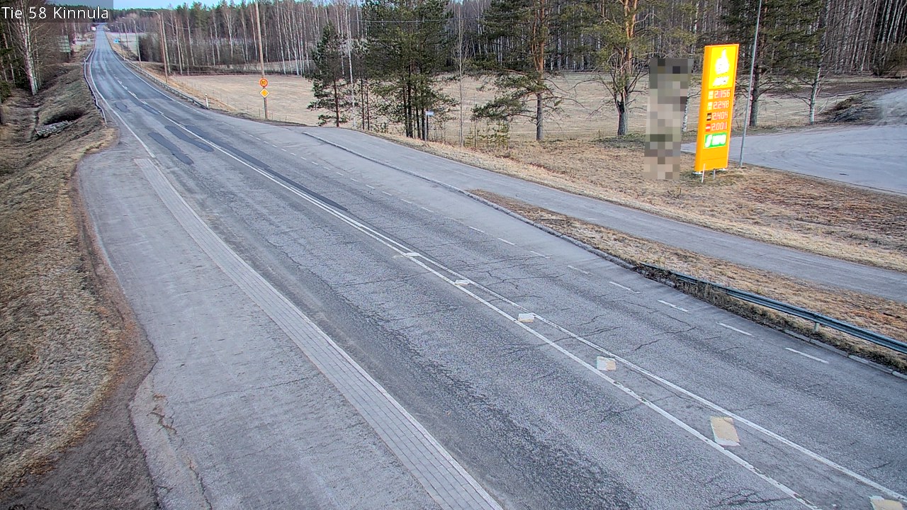 Weather Camera Image Väg 58 Kinnula, Kinnula, Keski-Suomi