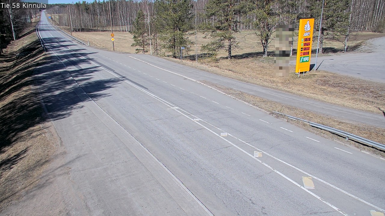 Weather Camera Image Väg 58 Kinnula, Kinnula, Keski-Suomi