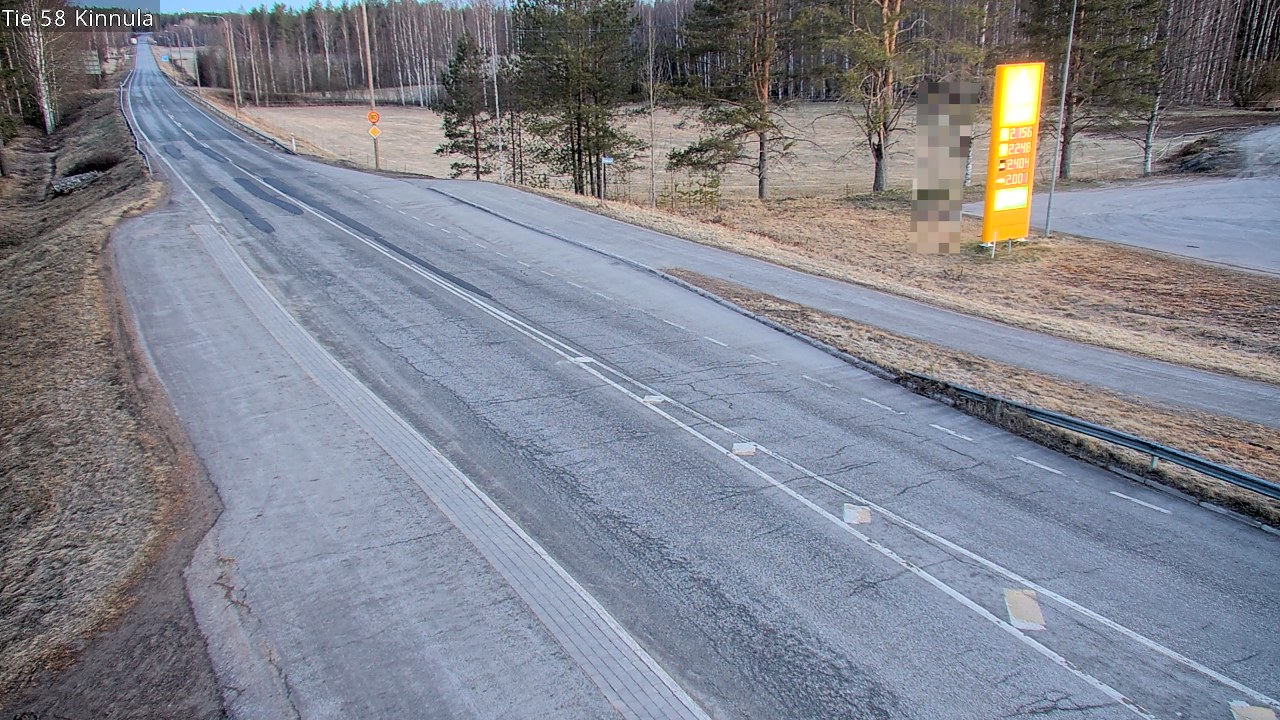 Weather Camera Image Väg 58 Kinnula, Kinnula, Keski-Suomi