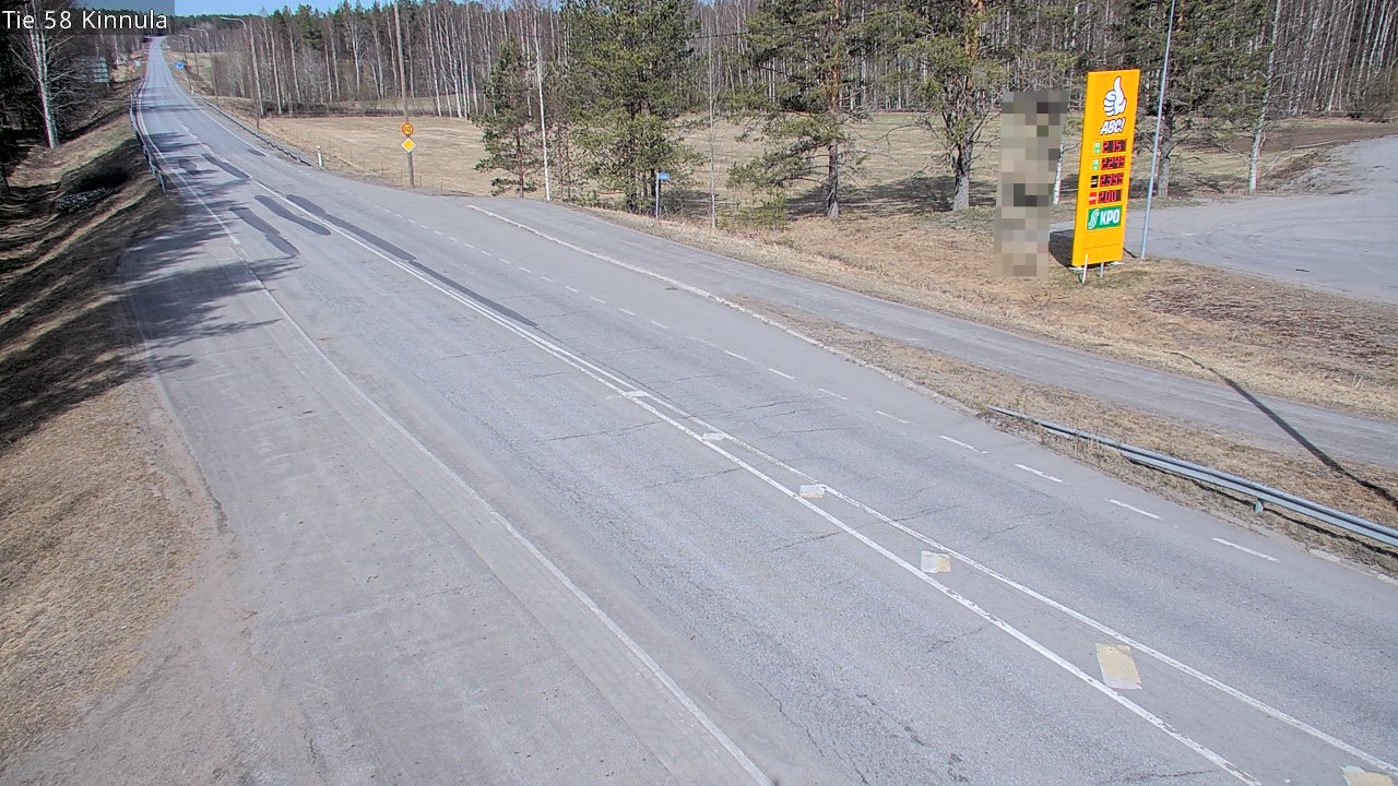 Weather Camera Image Väg 58 Kinnula, Kinnula, Keski-Suomi