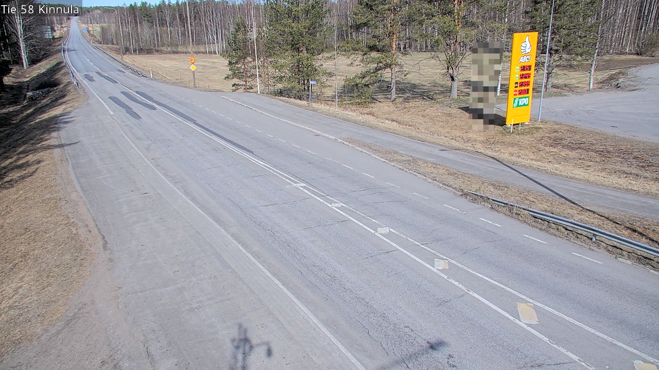Weather Camera Image Väg 58 Kinnula, Kinnula, Keski-Suomi