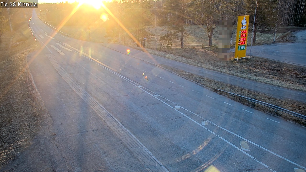 Weather Camera Image Väg 58 Kinnula, Kinnula, Keski-Suomi
