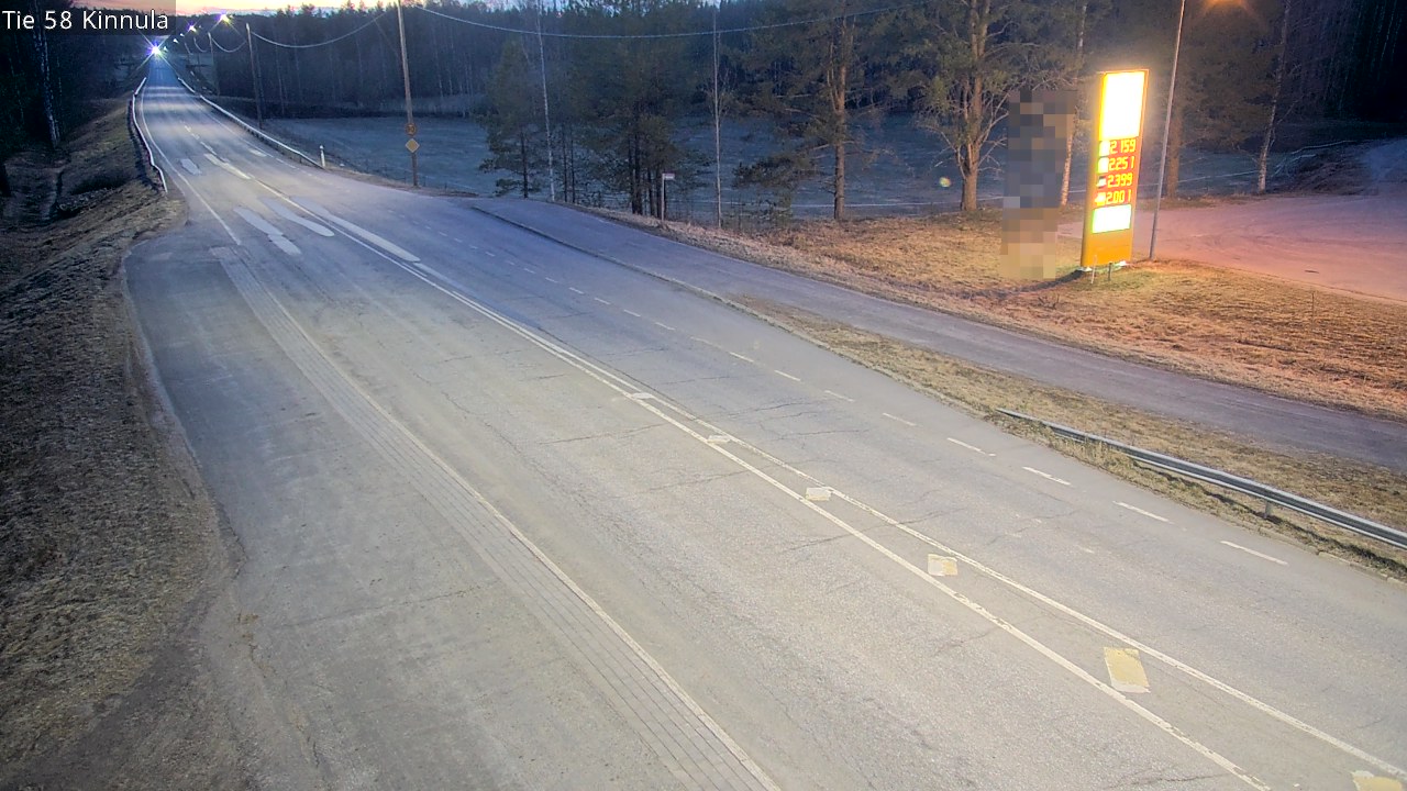 Weather Camera Image Väg 58 Kinnula, Kinnula, Keski-Suomi