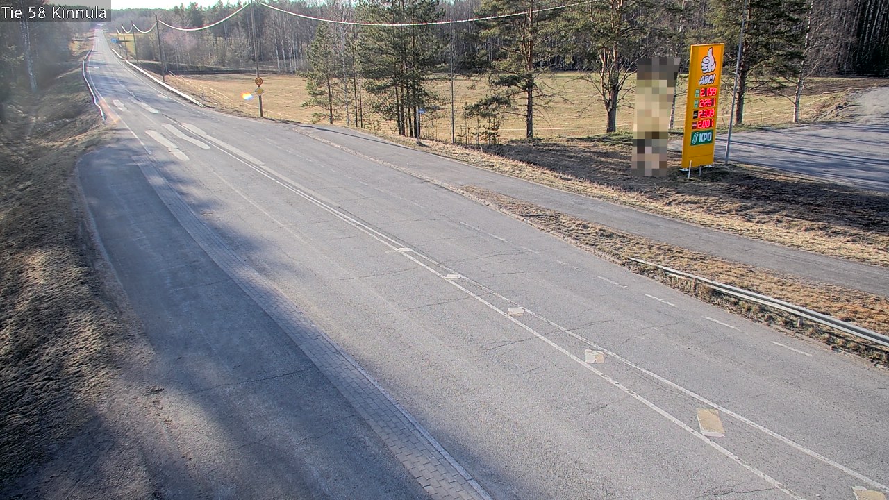 Weather Camera Image Väg 58 Kinnula, Kinnula, Keski-Suomi