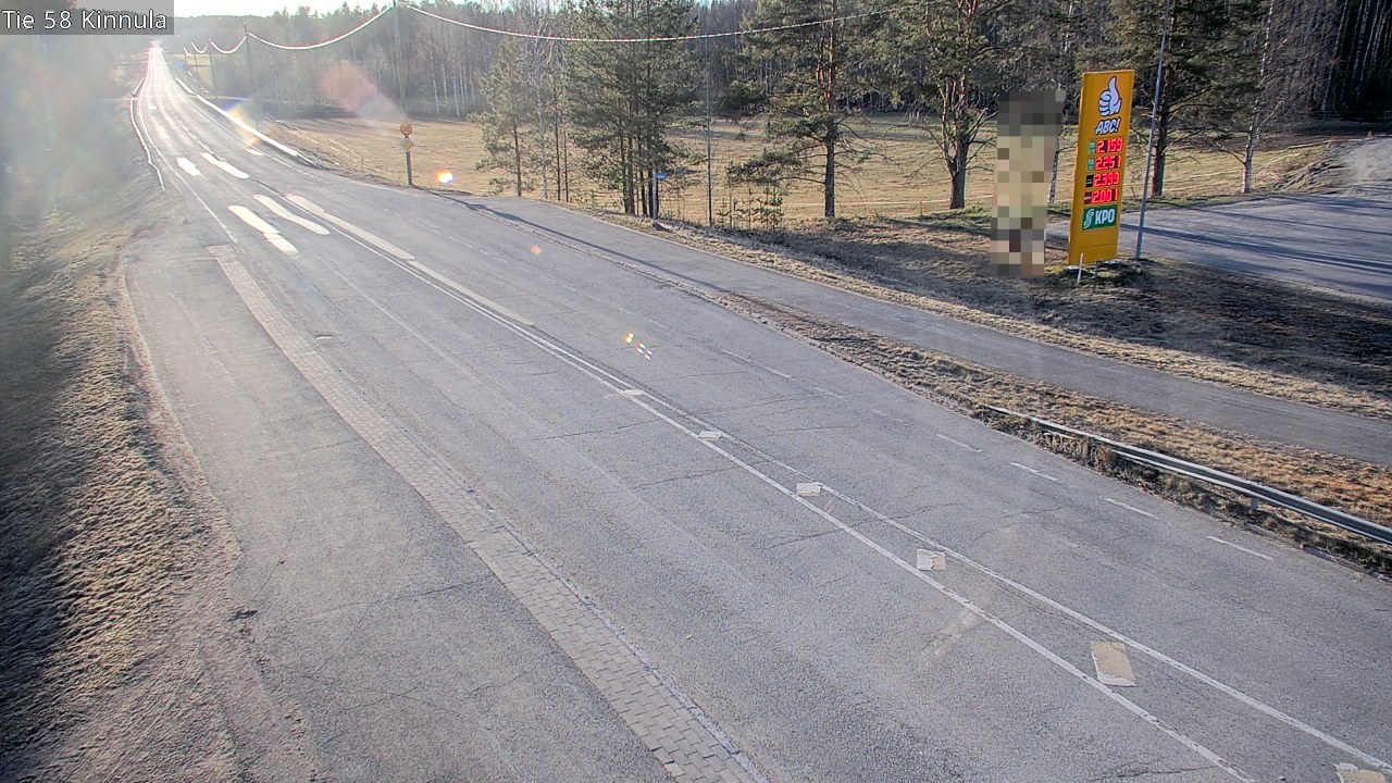 Weather Camera Image Väg 58 Kinnula, Kinnula, Keski-Suomi