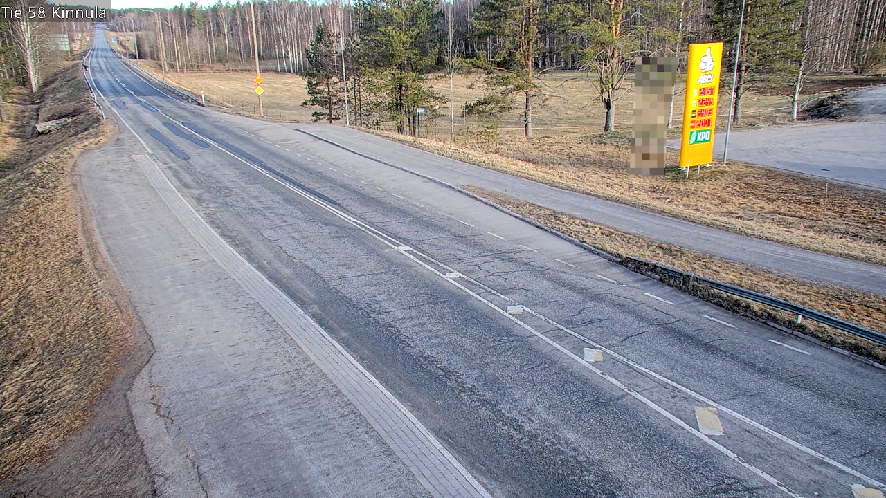 Weather Camera Image Väg 58 Kinnula, Kinnula, Keski-Suomi
