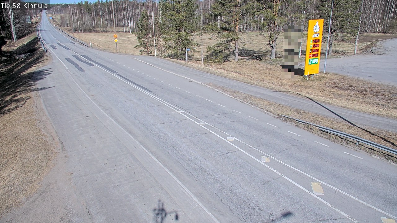 Weather Camera Image Väg 58 Kinnula, Kinnula, Keski-Suomi