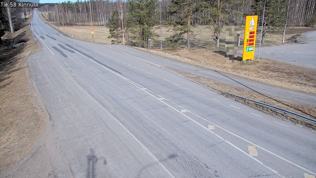Weather Camera Image Väg 58 Kinnula, Kinnula, Keski-Suomi