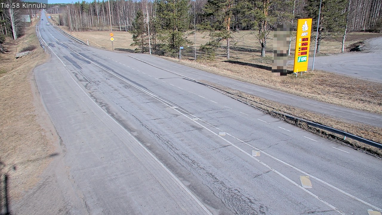 Weather Camera Image Väg 58 Kinnula, Kinnula, Keski-Suomi