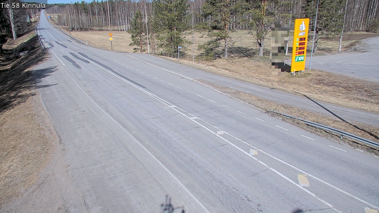Weather Camera Image Väg 58 Kinnula, Kinnula, Keski-Suomi