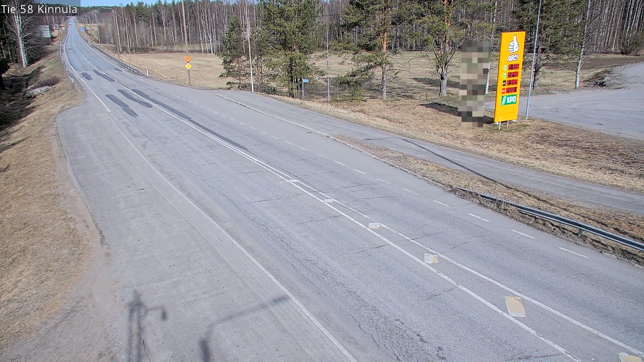 Weather Camera Image Väg 58 Kinnula, Kinnula, Keski-Suomi