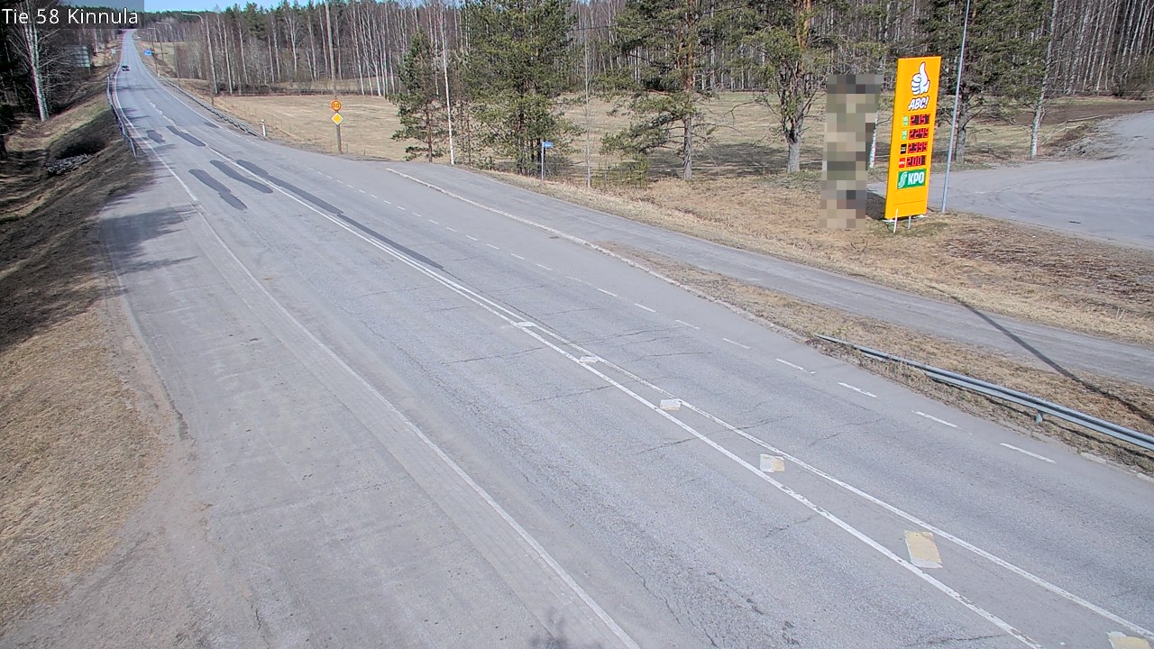 Weather Camera Image Väg 58 Kinnula, Kinnula, Keski-Suomi