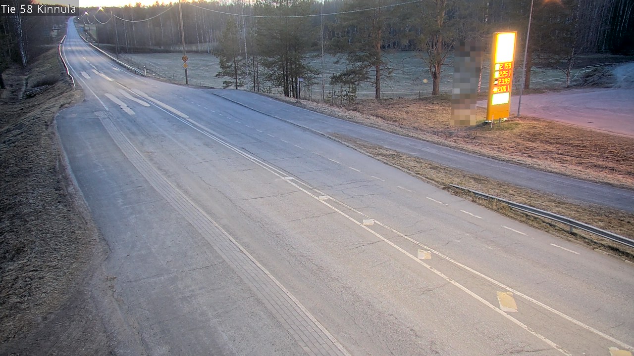 Weather Camera Image Väg 58 Kinnula, Kinnula, Keski-Suomi