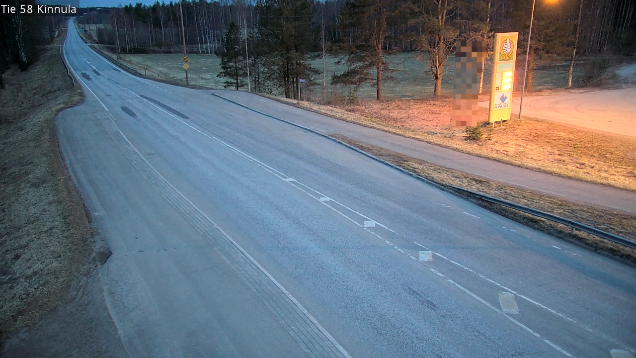 Weather Camera Image Väg 58 Kinnula, Kinnula, Keski-Suomi