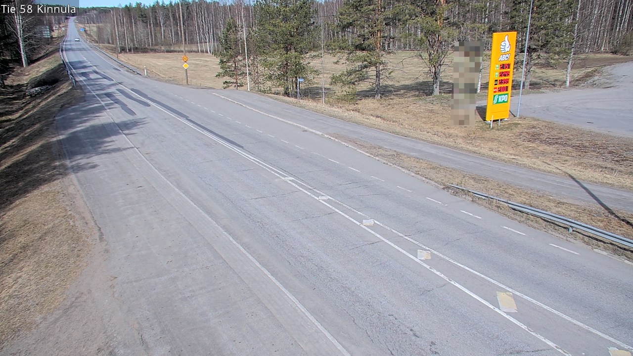 Weather Camera Image Väg 58 Kinnula, Kinnula, Keski-Suomi