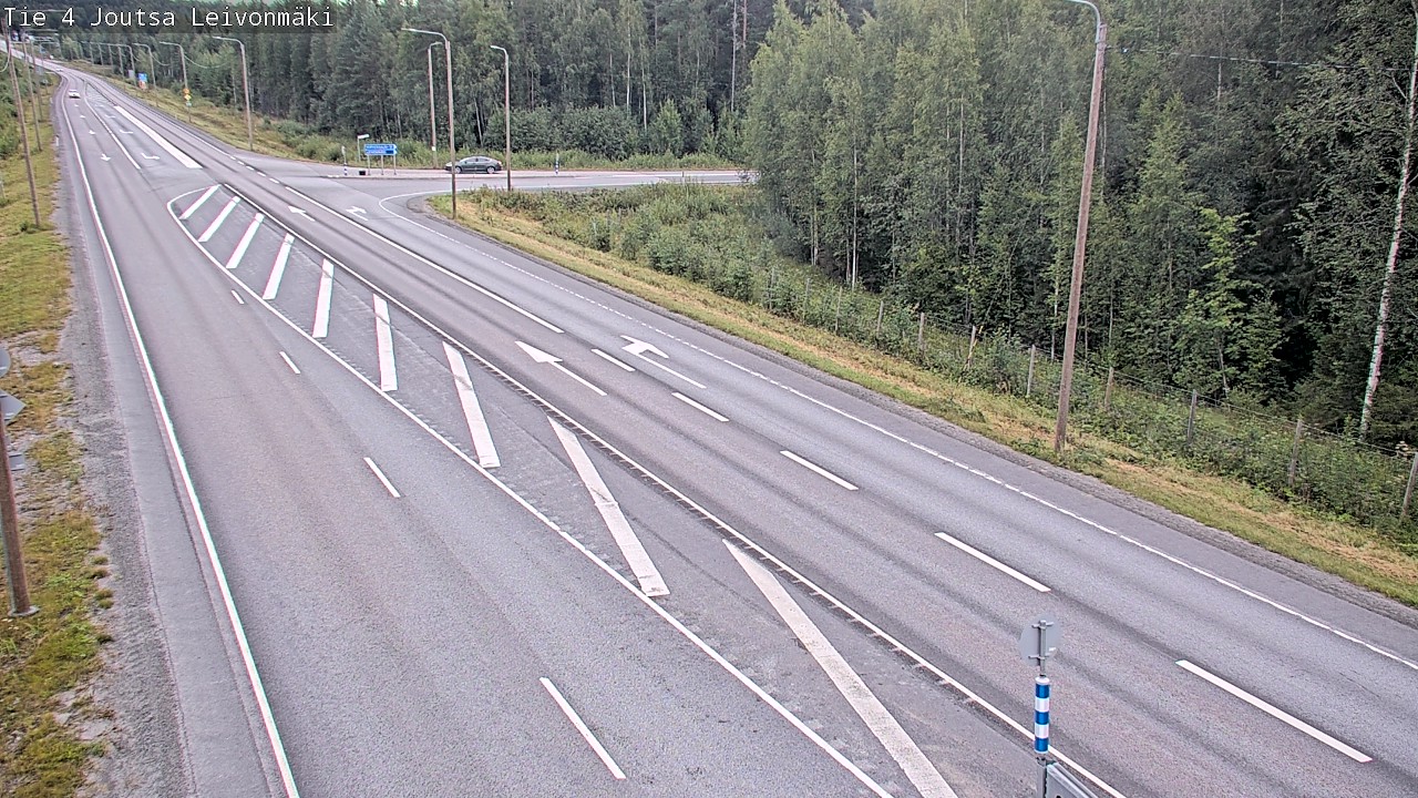 Weather Camera Image Väg 4 Joutsa Leivonmäki, Joutsa, Keski-Suomi