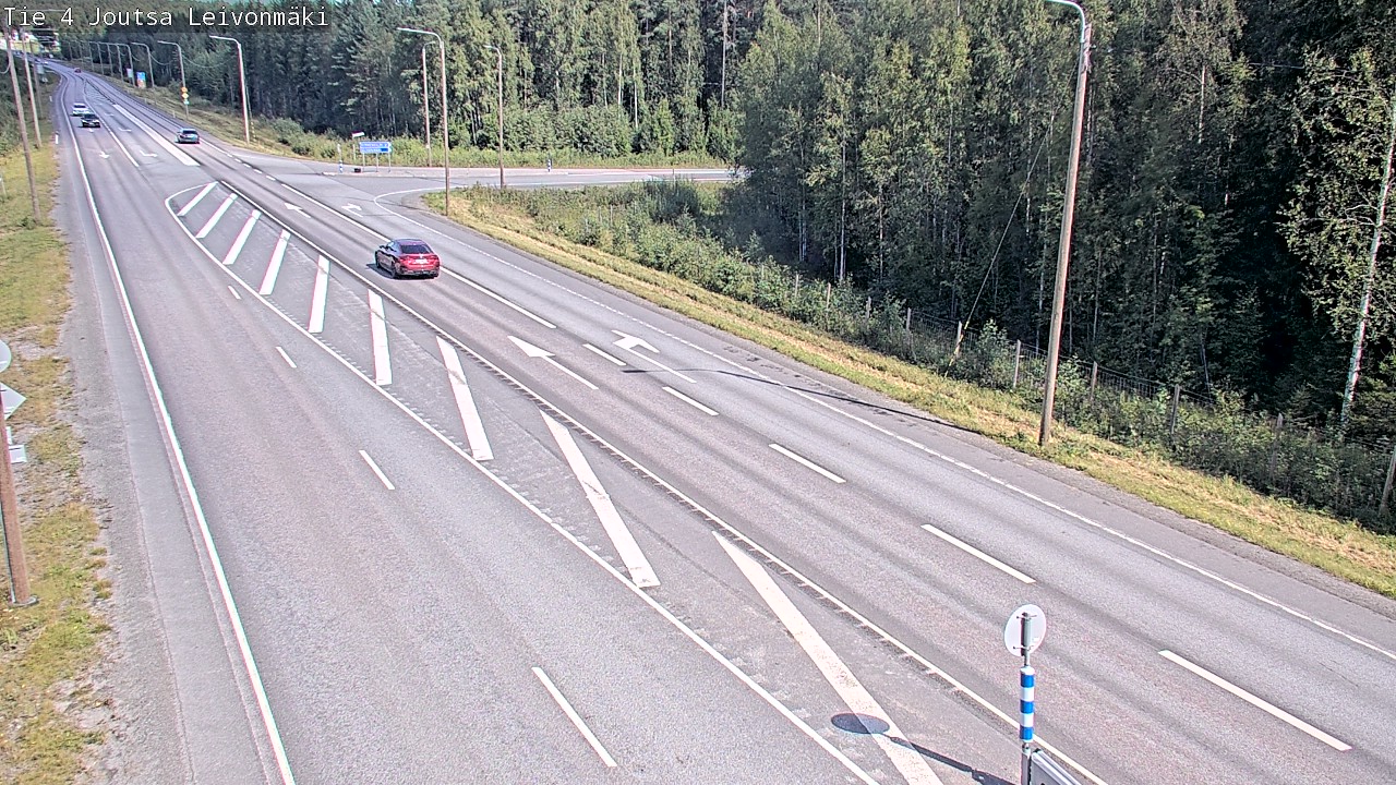 Weather Camera Image Väg 4 Joutsa Leivonmäki, Joutsa, Keski-Suomi