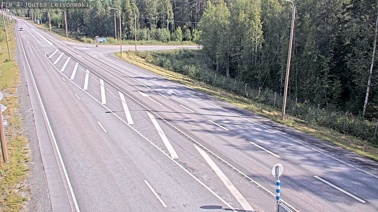 Weather Camera Image Väg 4 Joutsa Leivonmäki, Joutsa, Keski-Suomi