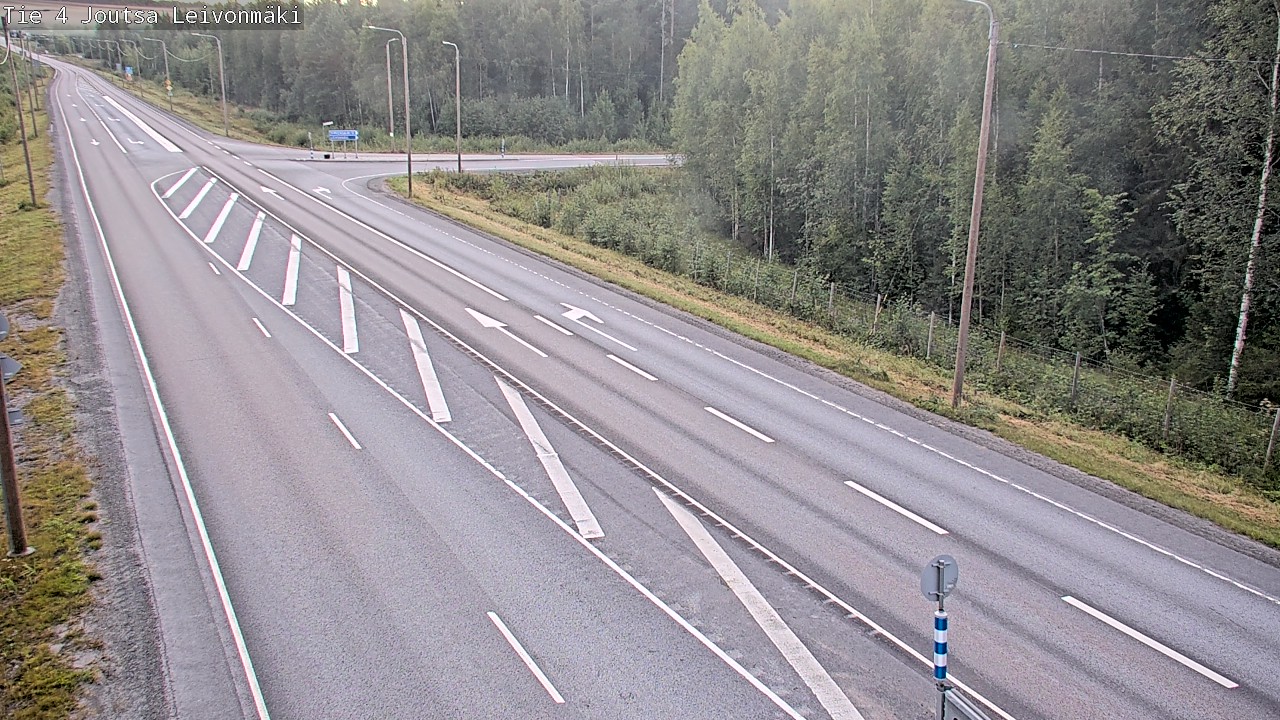 Weather Camera Image Väg 4 Joutsa Leivonmäki, Joutsa, Keski-Suomi