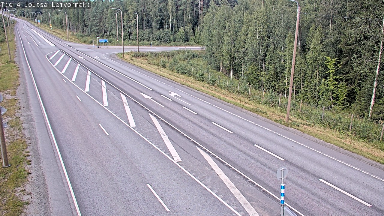Weather Camera Image Väg 4 Joutsa Leivonmäki, Joutsa, Keski-Suomi