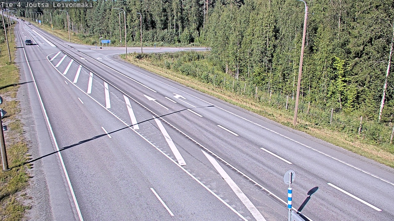 Weather Camera Image Väg 4 Joutsa Leivonmäki, Joutsa, Keski-Suomi