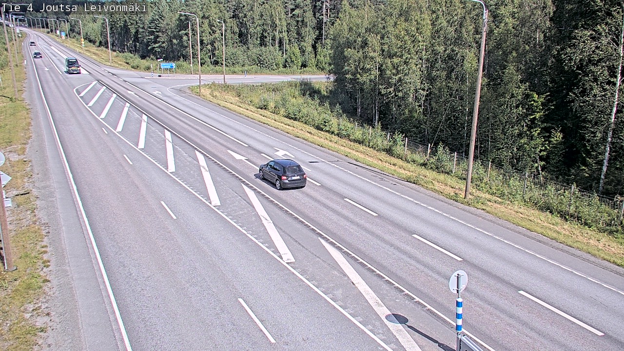 Weather Camera Image Väg 4 Joutsa Leivonmäki, Joutsa, Keski-Suomi