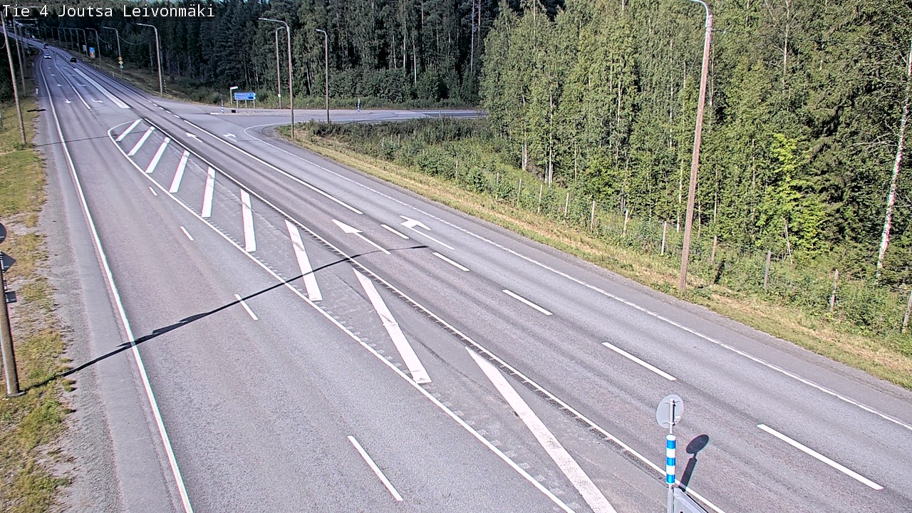 Weather Camera Image Väg 4 Joutsa Leivonmäki, Joutsa, Keski-Suomi