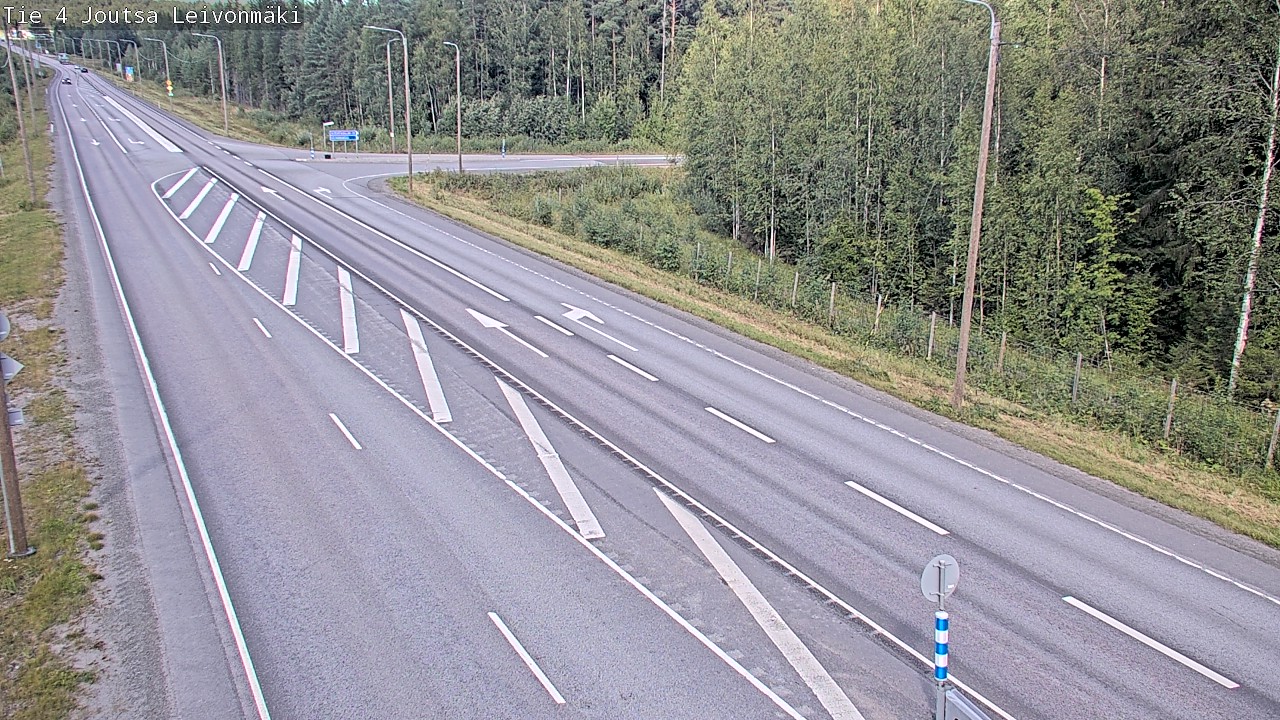 Weather Camera Image Väg 4 Joutsa Leivonmäki, Joutsa, Keski-Suomi