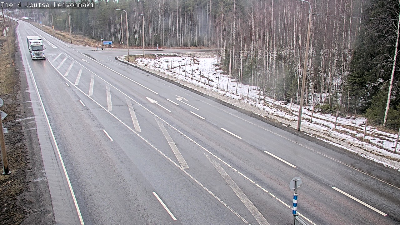 Weather Camera Image Väg 4 Joutsa Leivonmäki, Joutsa, Keski-Suomi