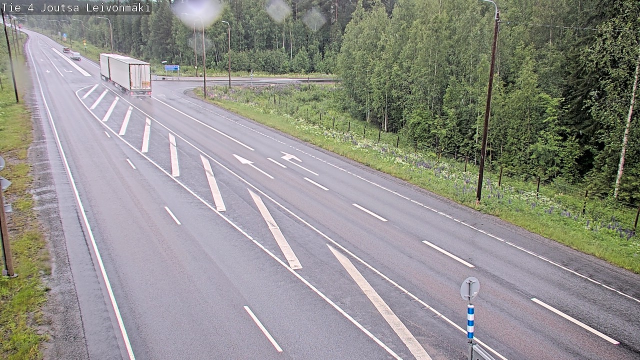 Weather Camera Image Road 4 Joutsa Leivonmäki, Joutsa, Keski-Suomi