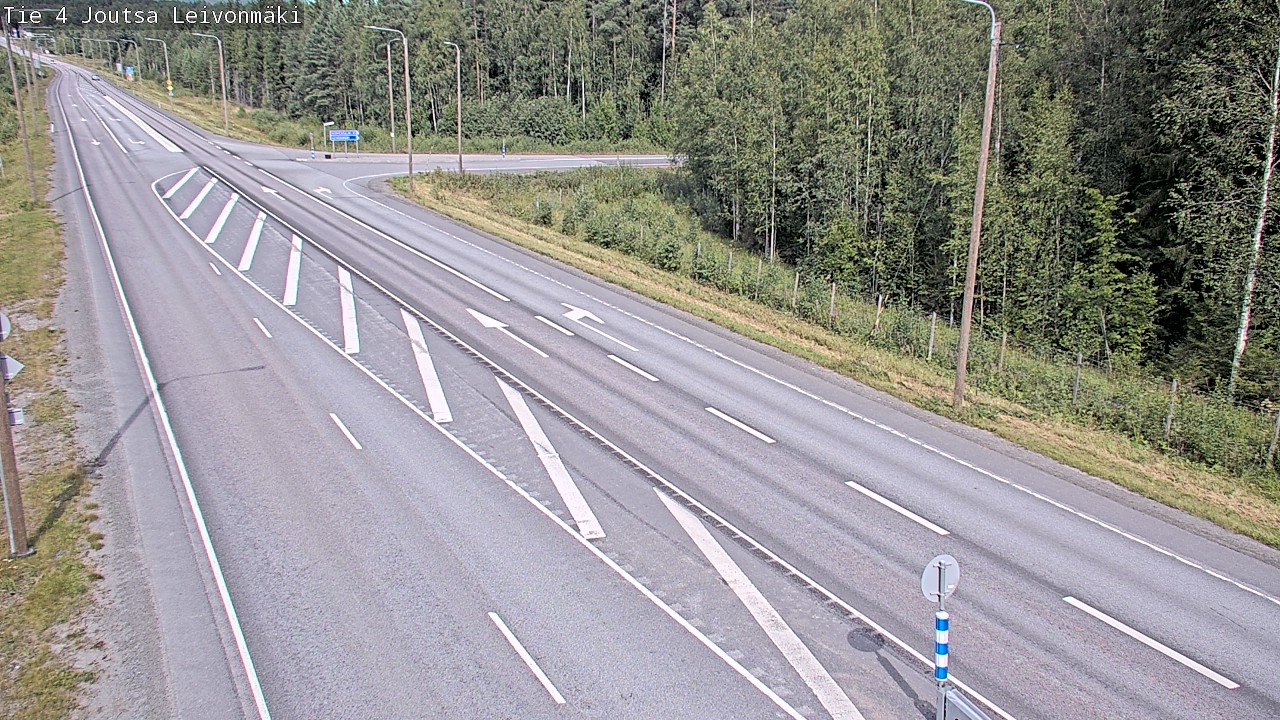 Weather Camera Image Väg 4 Joutsa Leivonmäki, Joutsa, Keski-Suomi