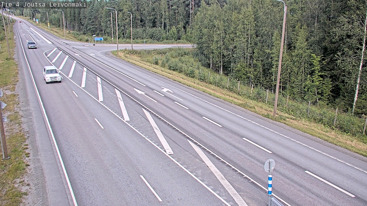 Weather Camera Image Väg 4 Joutsa Leivonmäki, Joutsa, Keski-Suomi