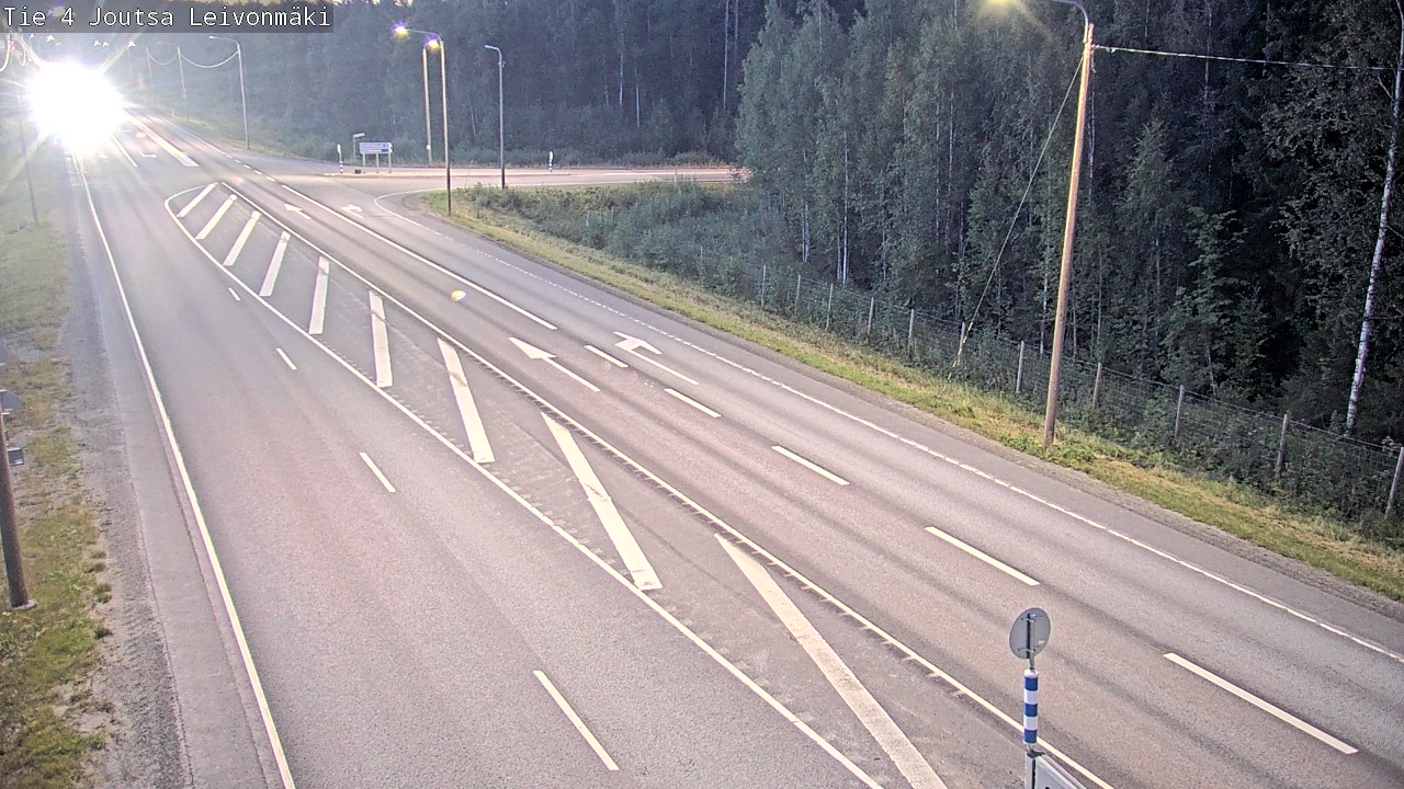 Weather Camera Image Väg 4 Joutsa Leivonmäki, Joutsa, Keski-Suomi