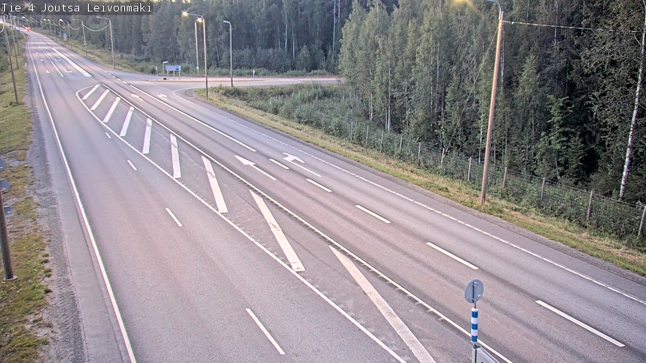 Weather Camera Image Väg 4 Joutsa Leivonmäki, Joutsa, Keski-Suomi